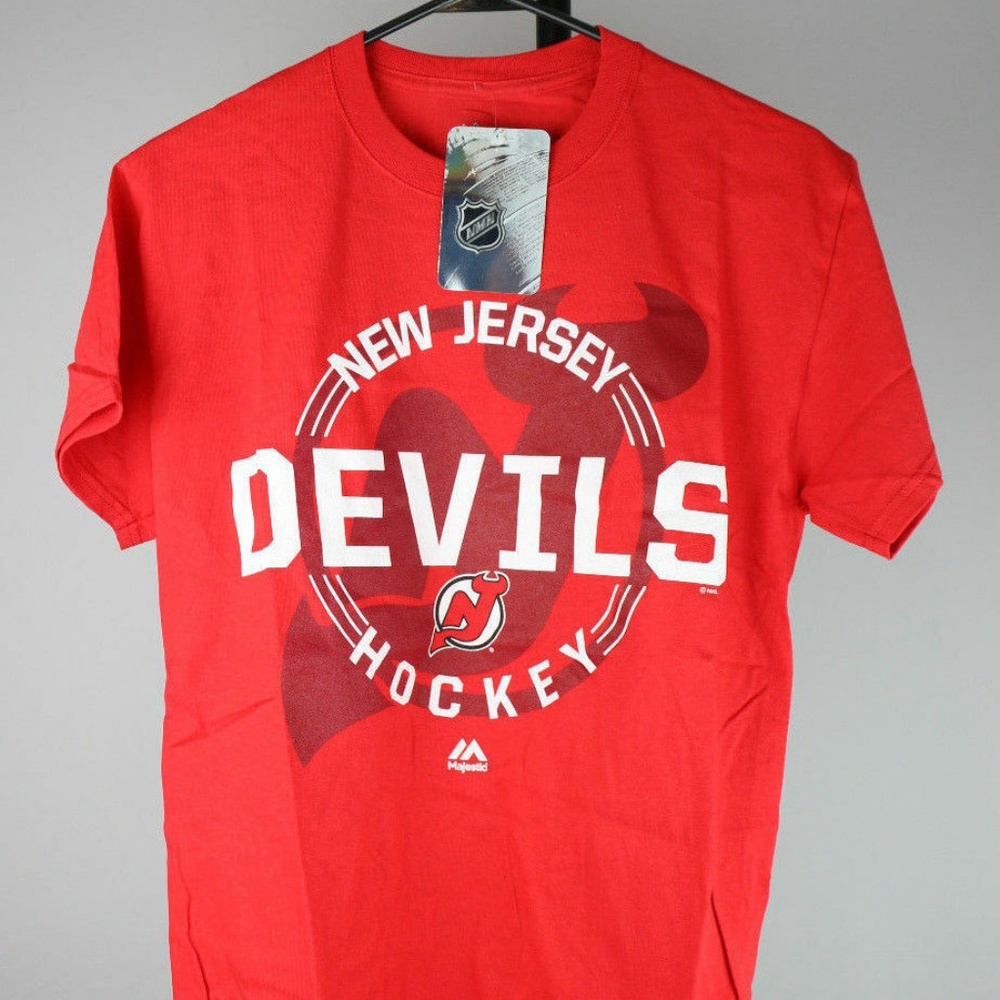 New Jersey Devils Majestic "Clearing the Puck" Tee